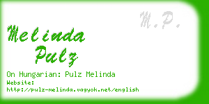 melinda pulz business card